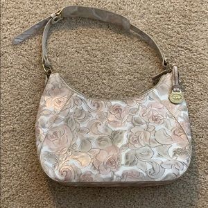 Brahmin Rose embossed